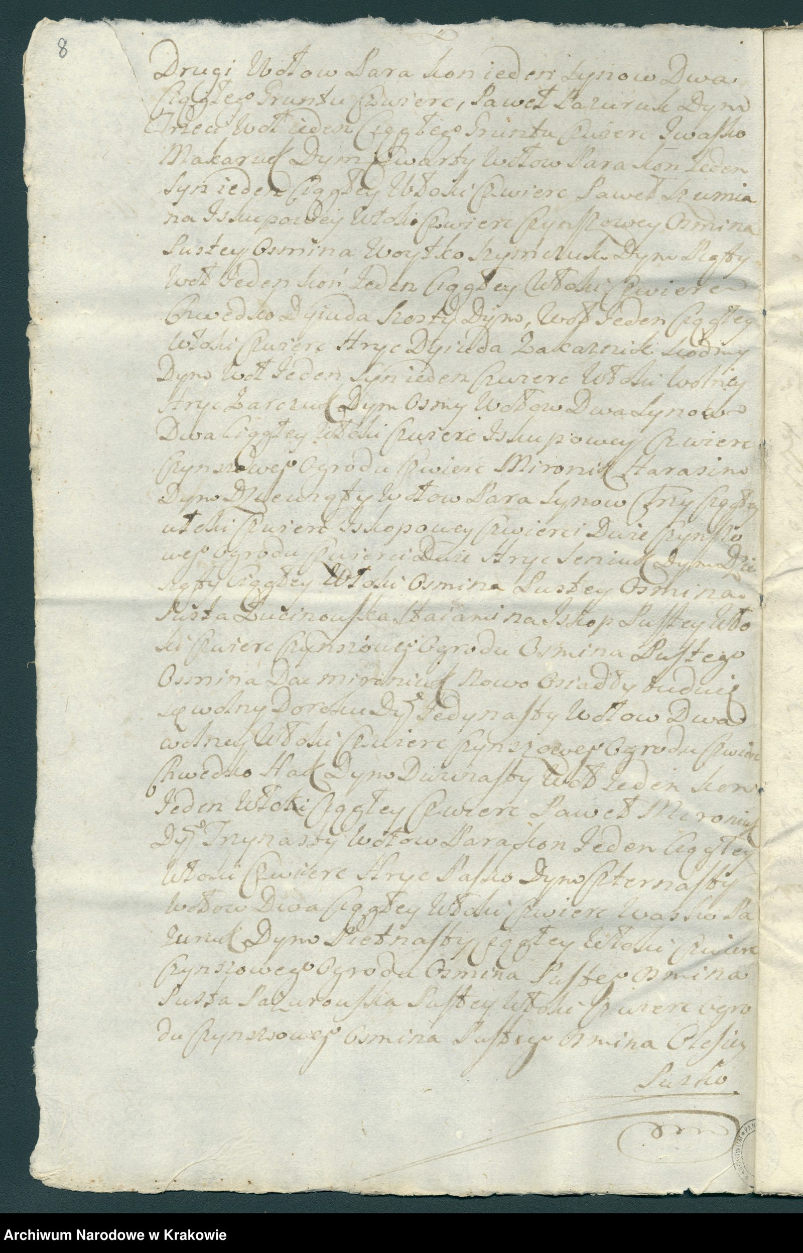 1756 revision of Jewish plots, Włodawa