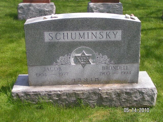 Brondell Bernstein Schuminsky headstone