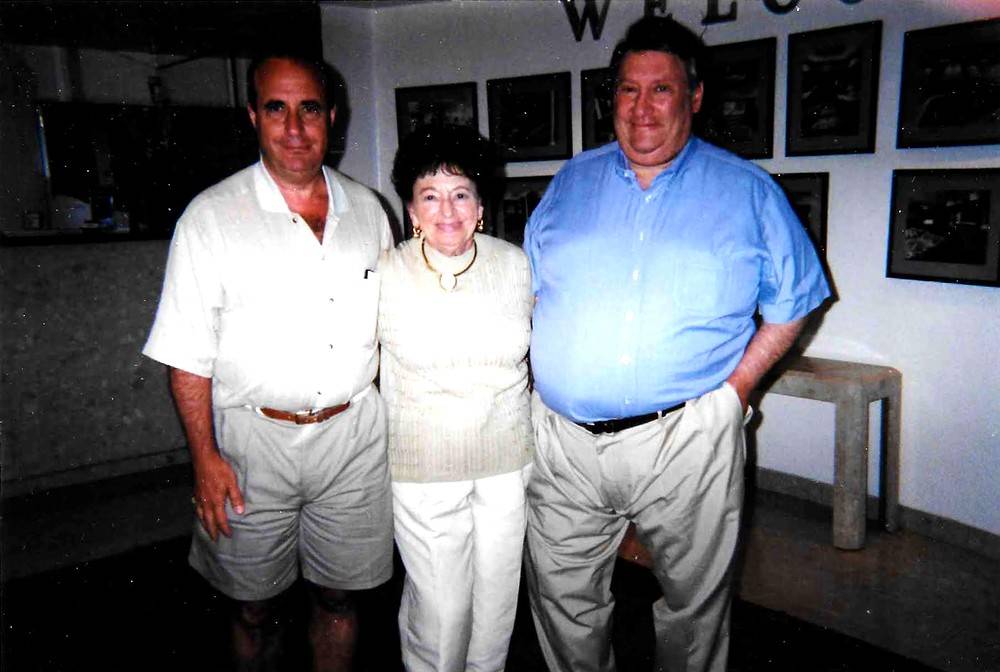 Mike Schuminsky with Howard Schuminsky and Helen Schuminsky