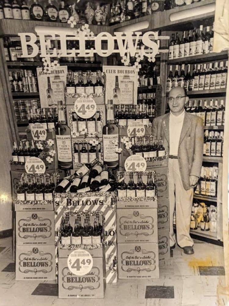 Sam Gedanke in his liquor store
